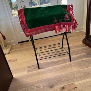 New custom made holiday horse blanket red and green or black and red other side